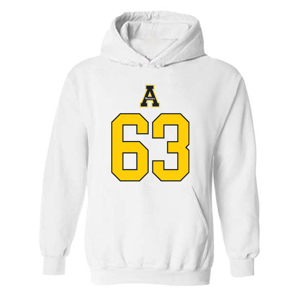 App State - NCAA Football : Scottland Dover - Generic Shersey Hooded Sweatshirt-0
