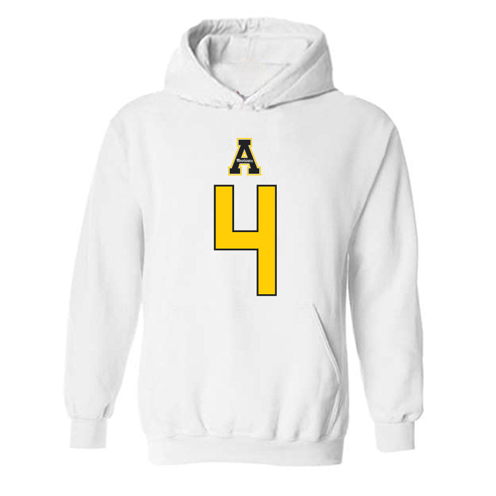 App State - NCAA Men's Basketball : Eren Banks - Generic Shersey Hooded Sweatshirt-0