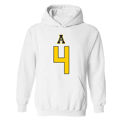 App State - NCAA Men's Basketball : Eren Banks - Generic Shersey Hooded Sweatshirt-0