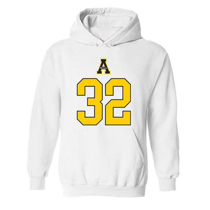 App State - NCAA Men's Basketball : Luke Ledford - Generic Shersey Hooded Sweatshirt-0
