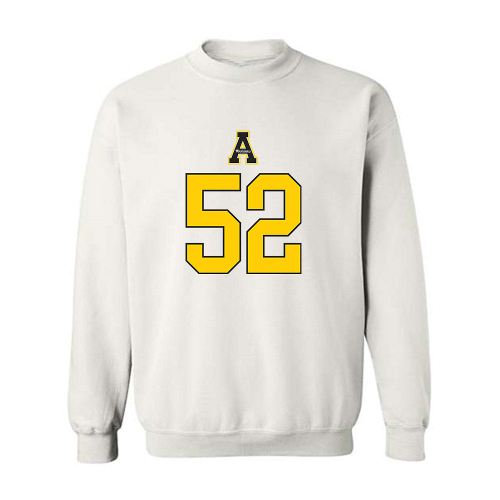 App State - NCAA Football : Michael McClenton - Generic Shersey Crewneck Sweatshirt-0