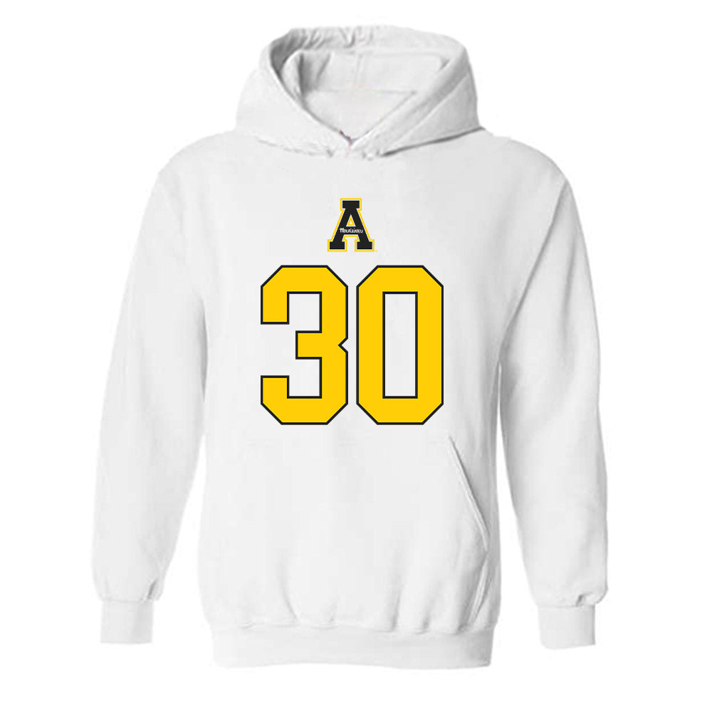 App State - NCAA Football : Dorrian Medley - Generic Shersey Hooded Sweatshirt-0