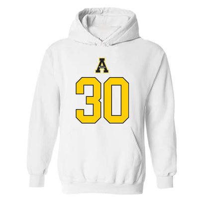 App State - NCAA Football : Dorrian Medley - Generic Shersey Hooded Sweatshirt-0