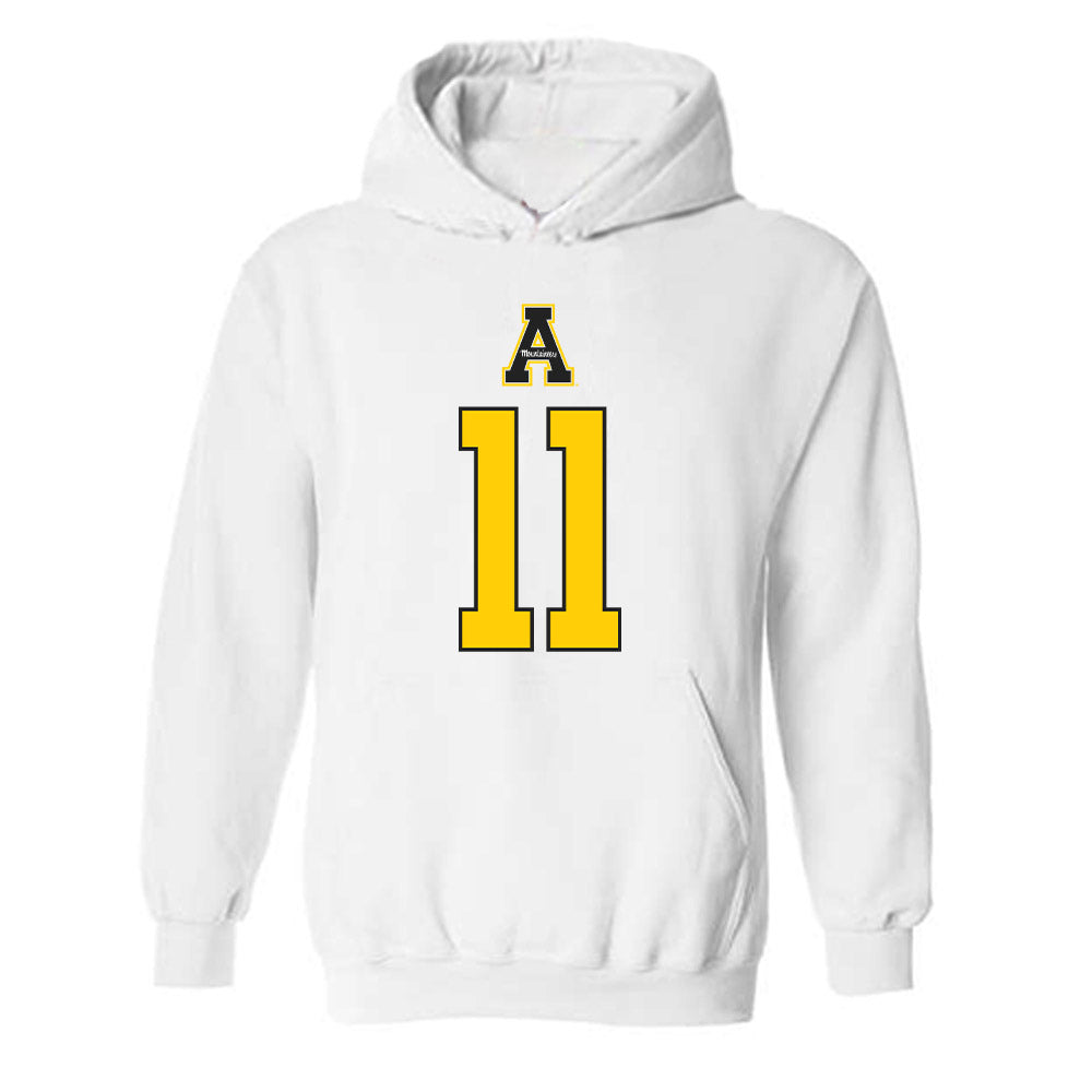 App State - NCAA Football : Ja'Quez Cross - Generic Shersey Hooded Sweatshirt-0