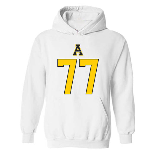 App State - NCAA Football : Daniel Davis - Generic Shersey Hooded Sweatshirt-0