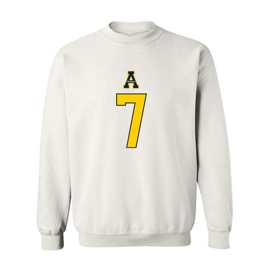 App State - NCAA Football : Darrin Fugitt - Generic Shersey Crewneck Sweatshirt-0