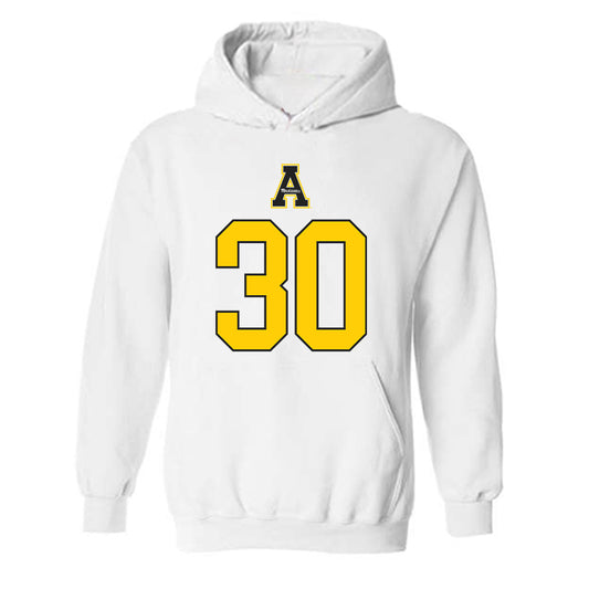 App State - NCAA Women's Basketball : Addisyn Biel - Generic Shersey Hooded Sweatshirt-0