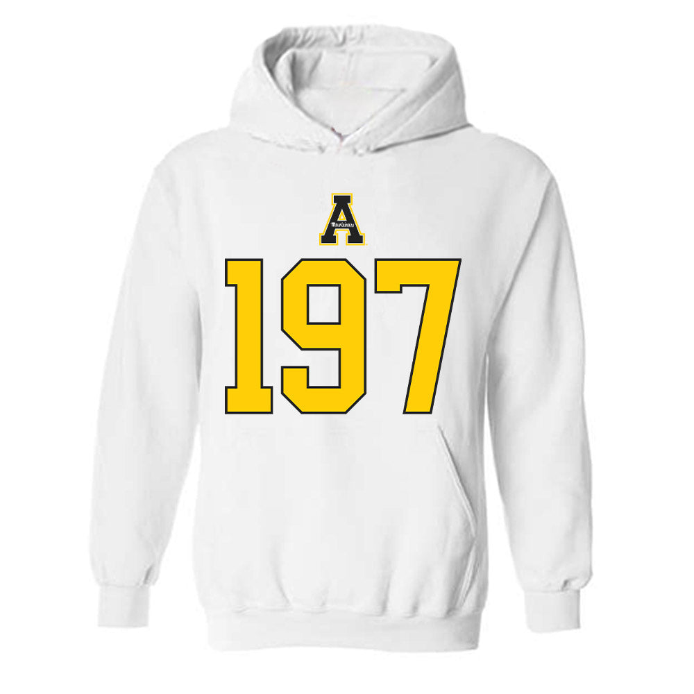 App State - NCAA Wrestling : Logan Eller - Generic Shersey Hooded Sweatshirt-0