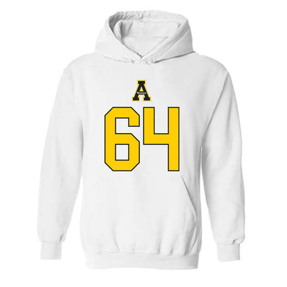 App State - NCAA Football : Jarvis Potts - Generic Shersey Hooded Sweatshirt-0