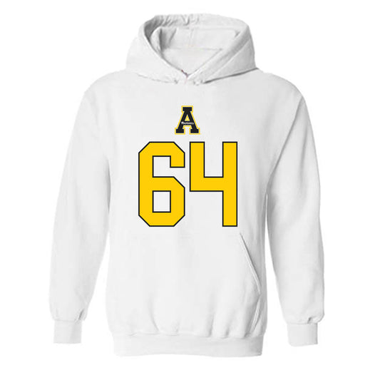 App State - NCAA Football : Jarvis Potts - Generic Shersey Hooded Sweatshirt-0