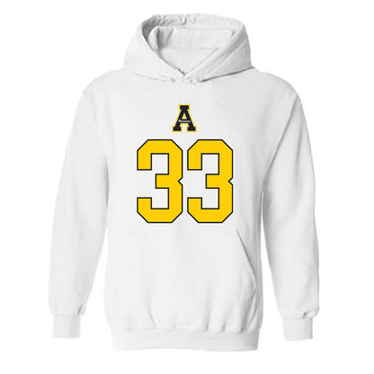 App State - NCAA Men's Basketball : Grant Clayton - Generic Shersey Hooded Sweatshirt-0
