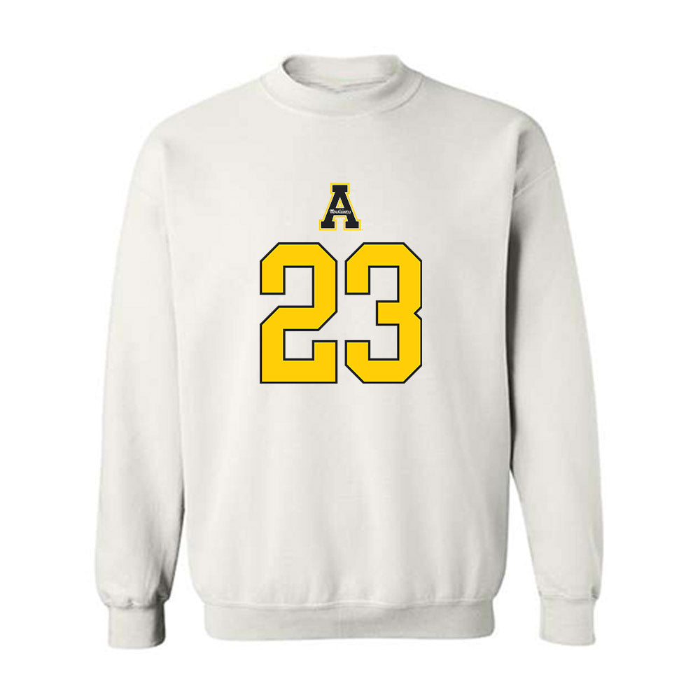 App State - NCAA Men's Basketball : Chad Moodie - Generic Shersey Crewneck Sweatshirt-0
