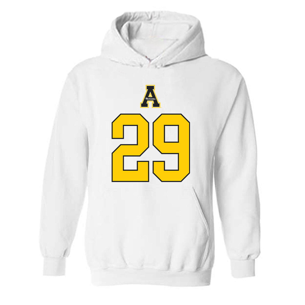 App State - NCAA Baseball : Trevor Nikolis - Generic Shersey Hooded Sweatshirt-0