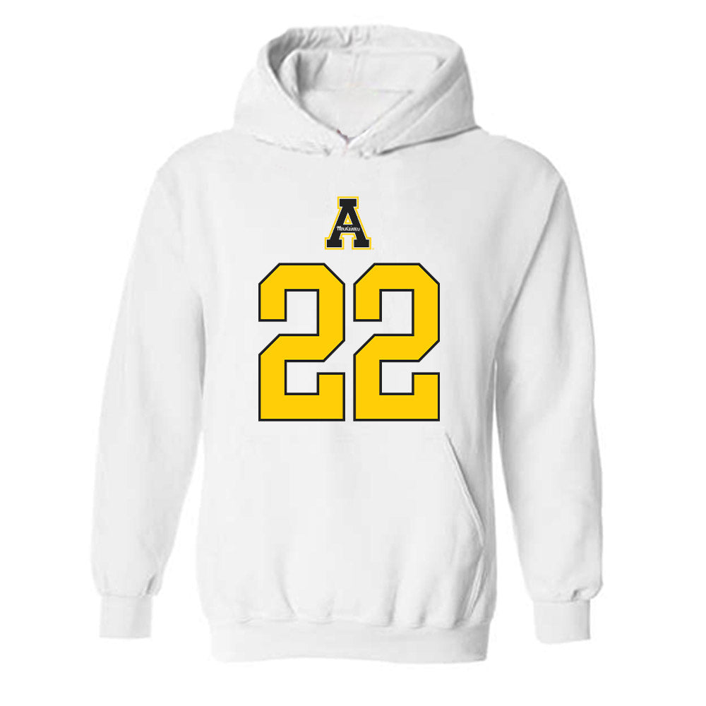 App State - NCAA Football : DaRon Wilson - Generic Shersey Hooded Sweatshirt-0