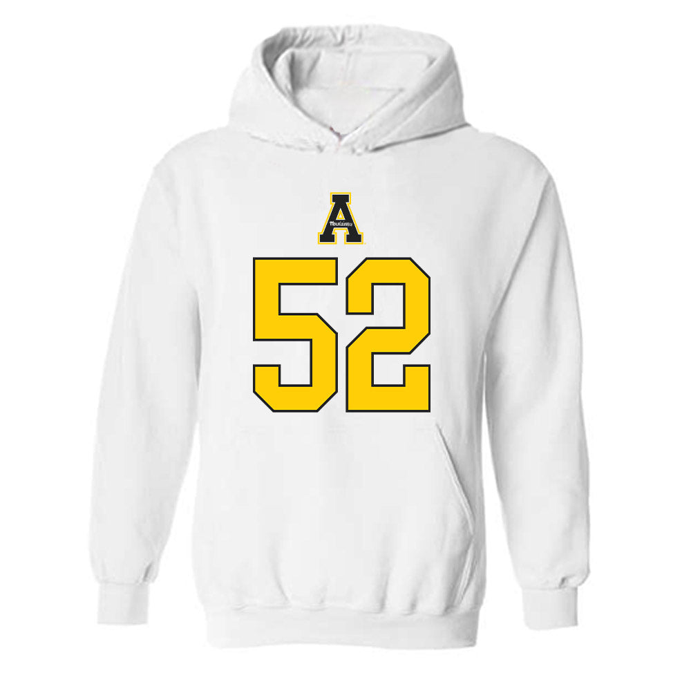 App State - NCAA Football : Cayden Sweatt - Generic Shersey Hooded Sweatshirt-0