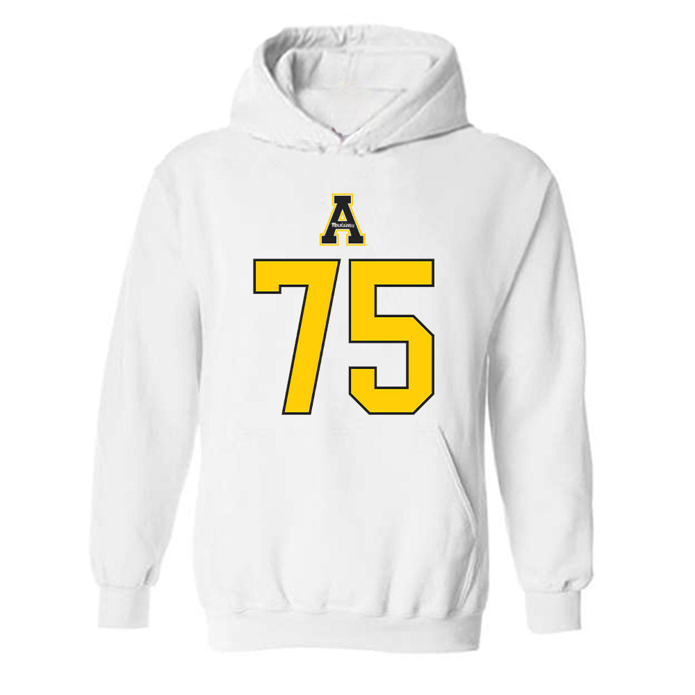 App State - NCAA Football : Greydon Grimes - Generic Shersey Hooded Sweatshirt-0