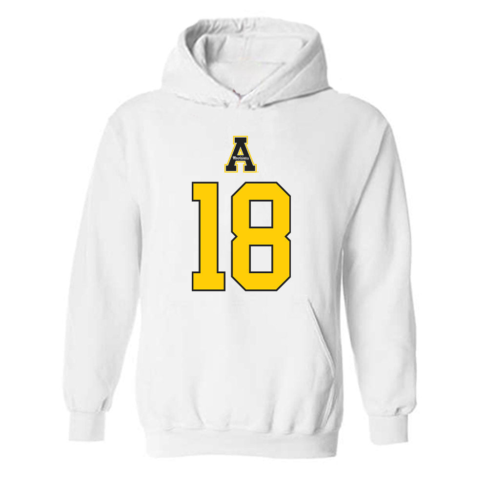 App State - NCAA Football : Syncere Berry - Generic Shersey Hooded Sweatshirt-0