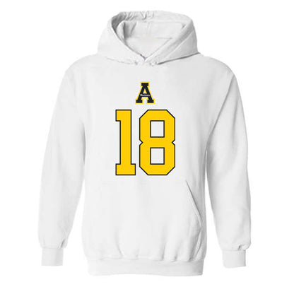 App State - NCAA Football : Syncere Berry - Generic Shersey Hooded Sweatshirt-0