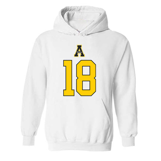 App State - NCAA Football : Syncere Berry - Generic Shersey Hooded Sweatshirt-0
