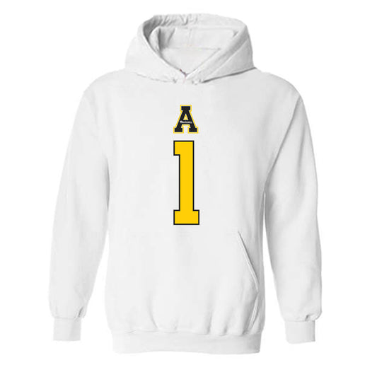 App State - NCAA Women's Basketball : Camiah Muldrow - Generic Shersey Hooded Sweatshirt-0