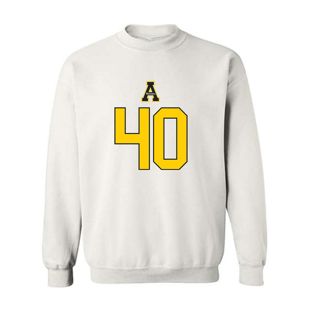 App State - NCAA Football : Jaxson Dunn - Generic Shersey Crewneck Sweatshirt-0