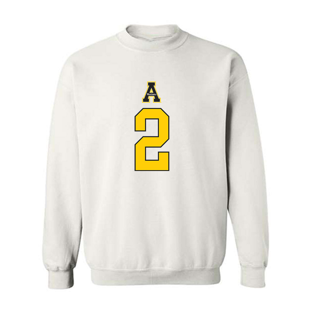App State - NCAA Men's Basketball : Jonathan Moss - Generic Shersey Crewneck Sweatshirt-0