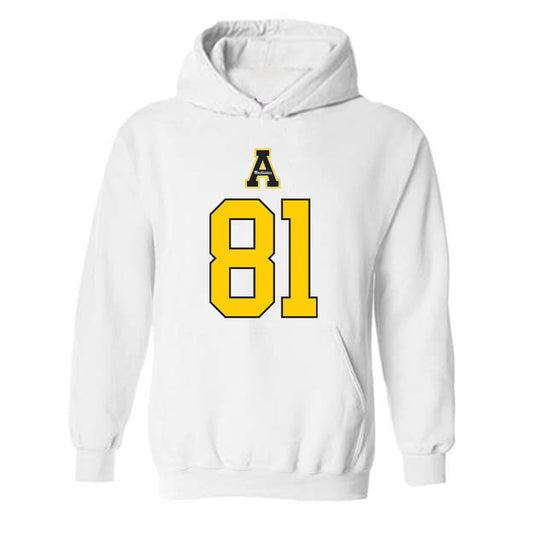 App State - NCAA Football : Derick Brazil - Generic Shersey Hooded Sweatshirt-0