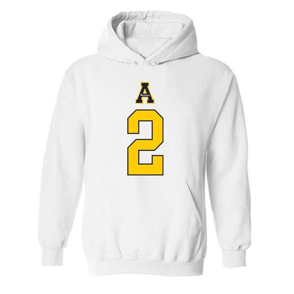 App State - NCAA Women's Basketball : Jayden McBride - Generic Shersey Hooded Sweatshirt-0