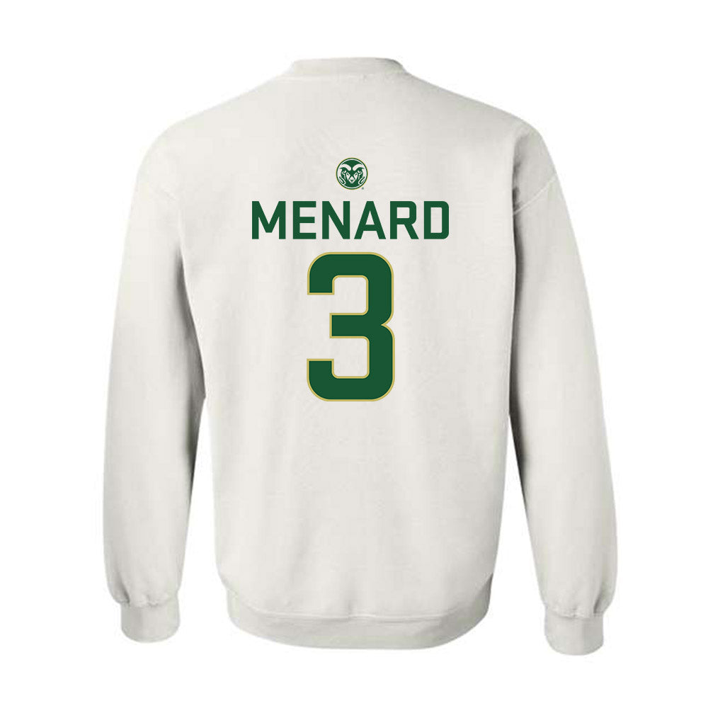 Colorado State - NCAA Men's Basketball : Justin Menard - Crewneck Sweatshirt-1
