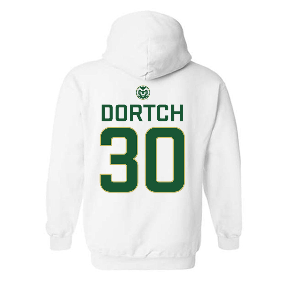 Colorado State - NCAA Men's Basketball : Charlie Dortch - Hooded Sweatshirt-1
