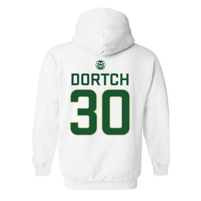 Colorado State - NCAA Men's Basketball : Charlie Dortch - Hooded Sweatshirt-1