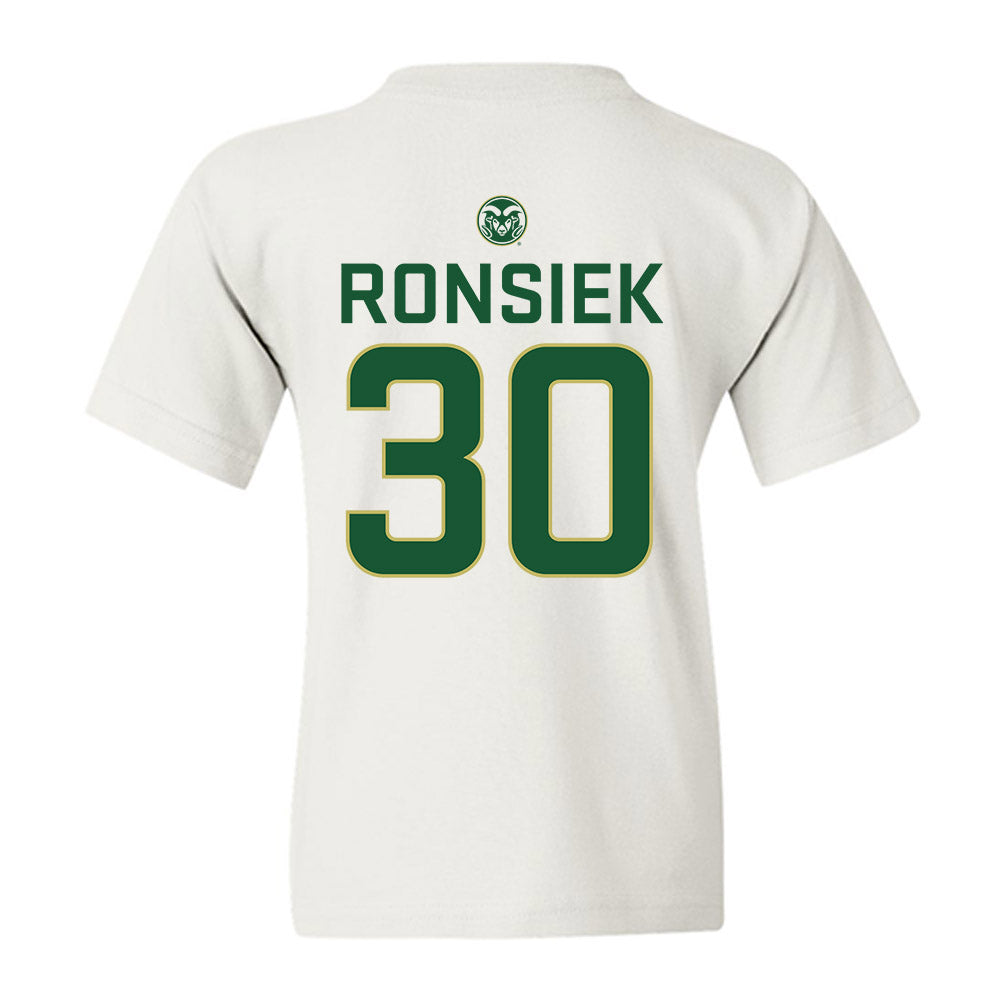 Colorado State - NCAA Women's Basketball : Hannah Ronsiek - Youth T-Shirt-1