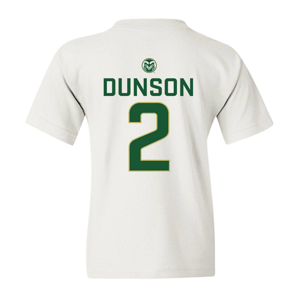 Colorado State - NCAA Men's Basketball : Pops Dunson - Youth T-Shirt-1