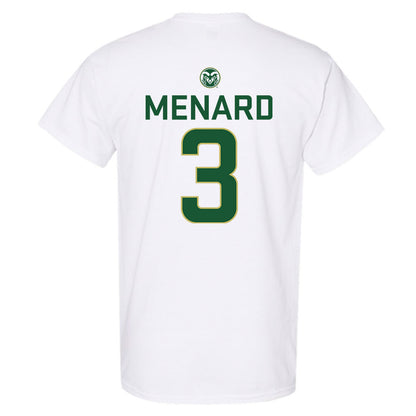Colorado State - NCAA Men's Basketball : Justin Menard - T-Shirt-1
