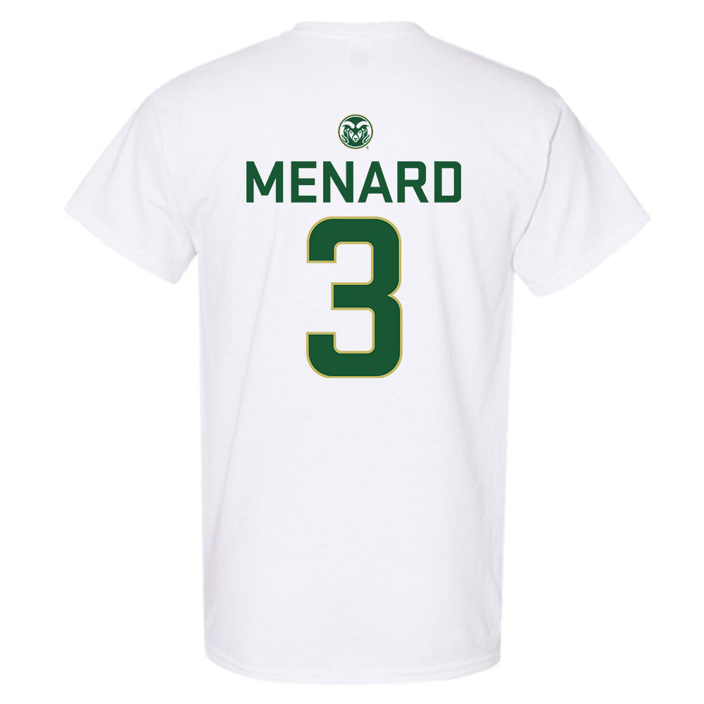 Colorado State - NCAA Men's Basketball : Justin Menard - T-Shirt-1