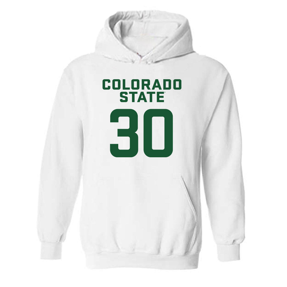 Colorado State - NCAA Men's Basketball : Charlie Dortch - Hooded Sweatshirt-0