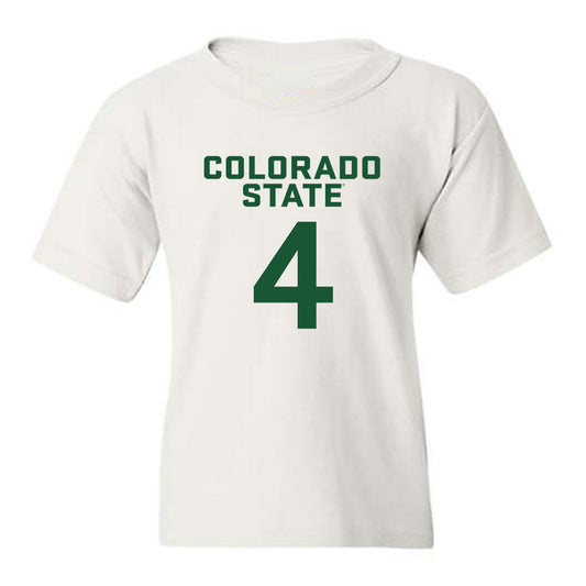 Colorado State - NCAA Men's Basketball : Jase Butler - Youth T-Shirt-0