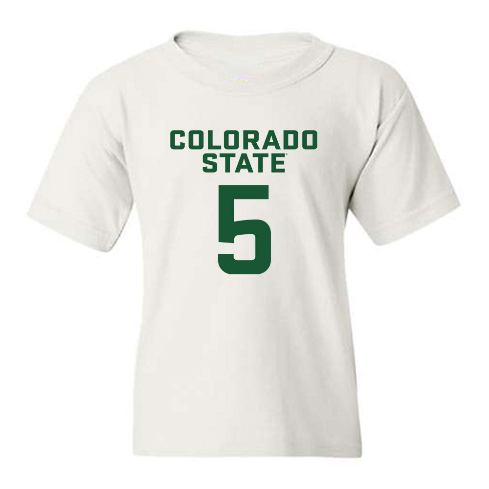 Colorado State - NCAA Men's Basketball : Jonathan Mekonnen - Youth T-Shirt-0