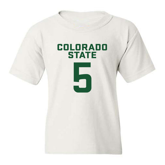 Colorado State - NCAA Men's Basketball : Jonathan Mekonnen - Youth T-Shirt-0