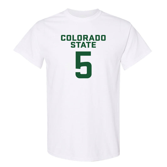 Colorado State - NCAA Men's Basketball : Jonathan Mekonnen - T-Shirt-0