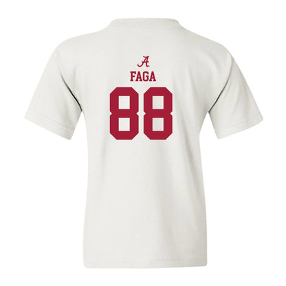 Alabama - NCAA Football : Isaia Faga - Classic Shersey Youth T-Shirt-1