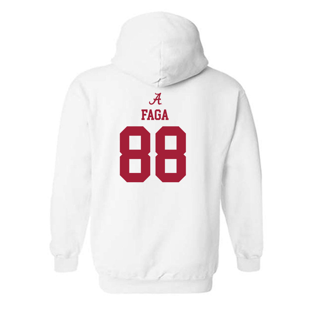 Alabama - NCAA Football : Isaia Faga - Classic Shersey Hooded Sweatshirt-1