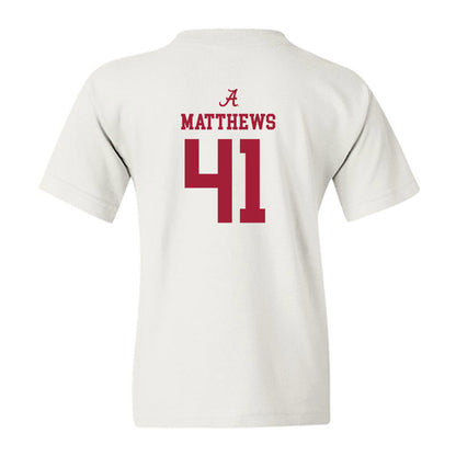 Alabama - NCAA Football : Jamarion Matthews - Classic Shersey Youth T-Shirt-1