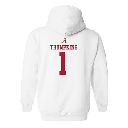Alabama - NCAA Football : Devan Thompkins - Classic Shersey Hooded Sweatshirt-1