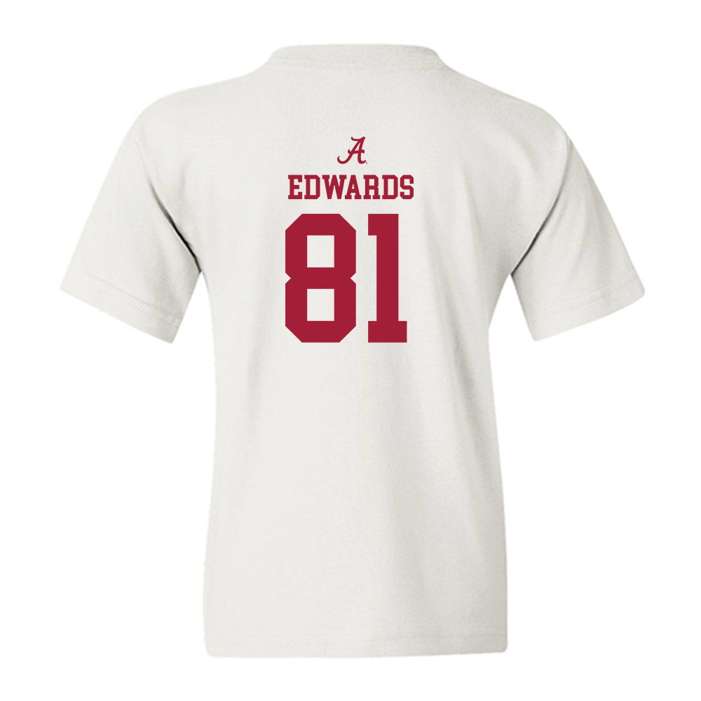 Alabama - NCAA Football : Kaleb Edwards - Classic Shersey Youth T-Shirt-1