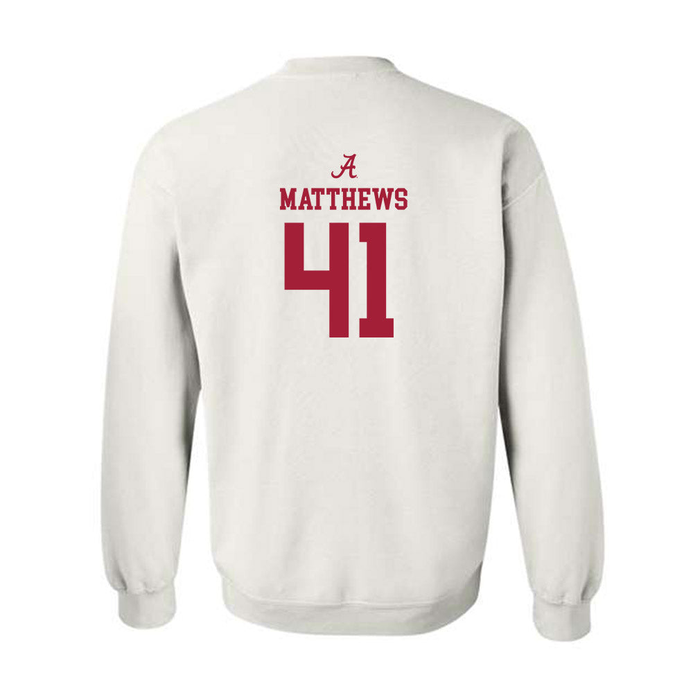 Alabama - NCAA Football : Jamarion Matthews - Classic Shersey Crewneck Sweatshirt-1