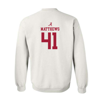 Alabama - NCAA Football : Jamarion Matthews - Classic Shersey Crewneck Sweatshirt-1