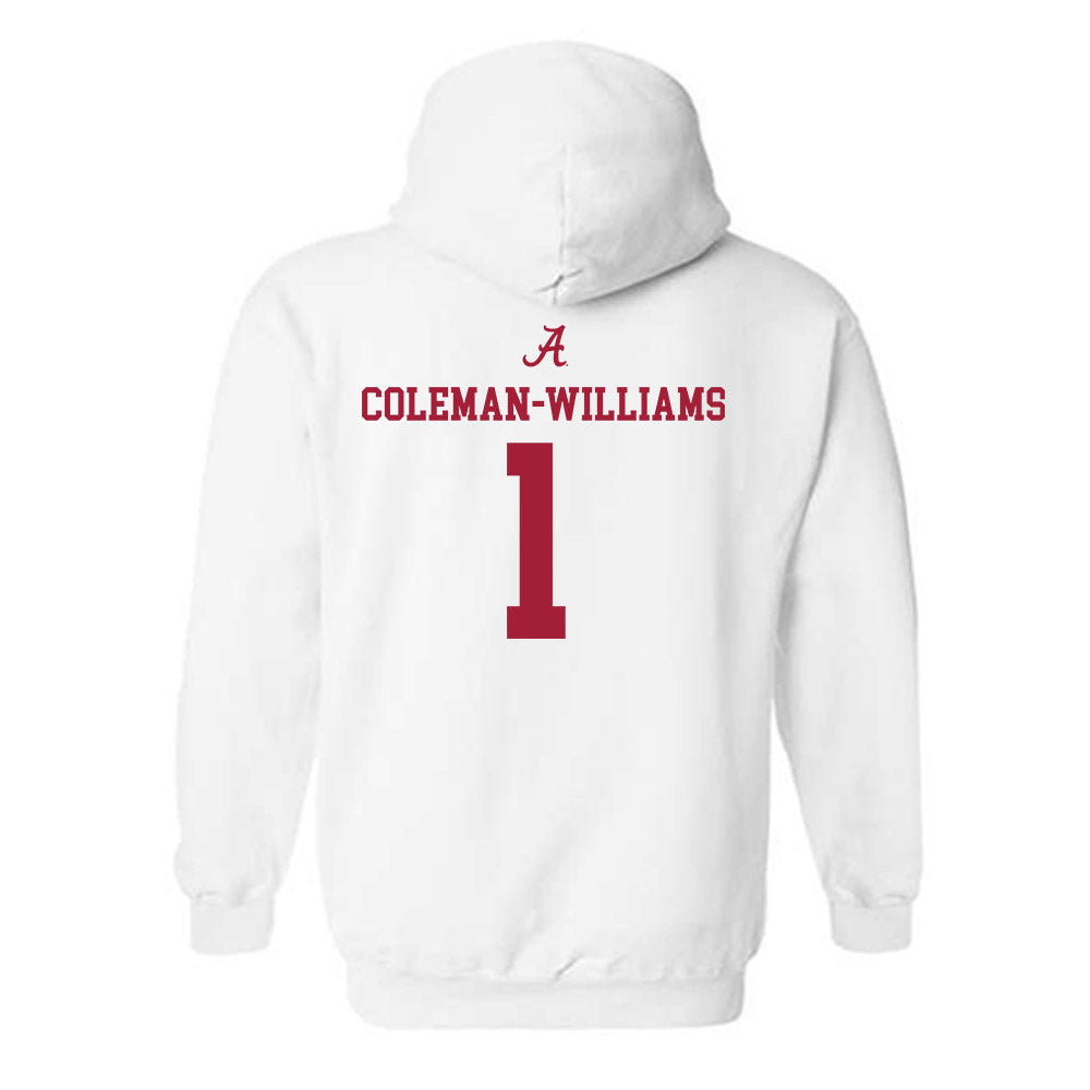 Alabama - NCAA Football : Ryan Coleman-Williams - Classic Shersey Hooded Sweatshirt-1