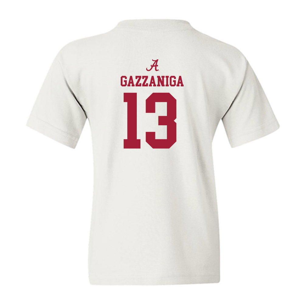 Alabama - NCAA Football : John Gazzaniga - Classic Shersey Youth T-Shirt-1