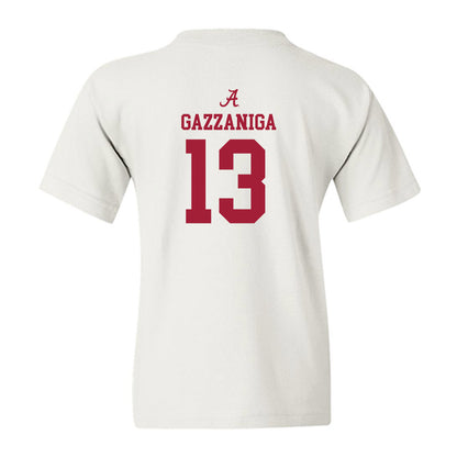 Alabama - NCAA Football : John Gazzaniga - Classic Shersey Youth T-Shirt-1